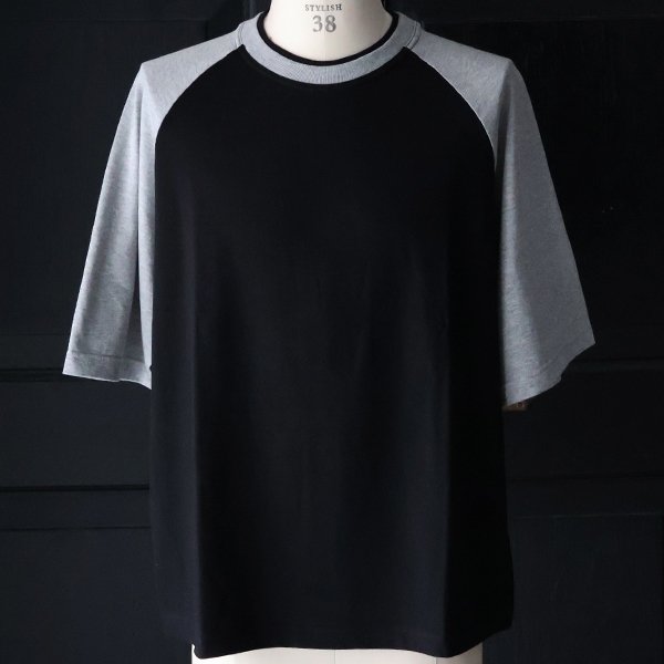 画像23: 「丹後」度詰天竺 (6オンス) 2トーンネック ハーフスリーブ BBアンダー Tシャツ【MADE IN JAPAN】『日本製』/ Upscape Audience