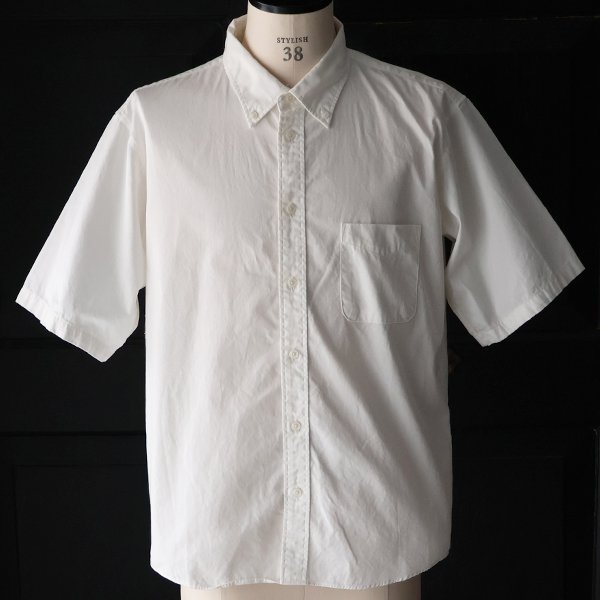 画像27: 日本製 ワンウォッシュ ボタンダウン 半袖 テーパードシャツ【MADE IN JAPAN】『日本製』/ Upscape Audience