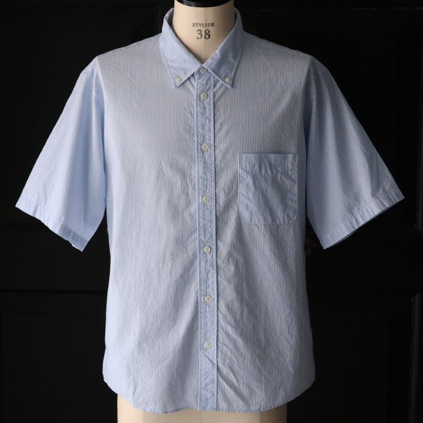 画像29: 日本製 ワンウォッシュ ボタンダウン 半袖 テーパードシャツ【MADE IN JAPAN】『日本製』/ Upscape Audience