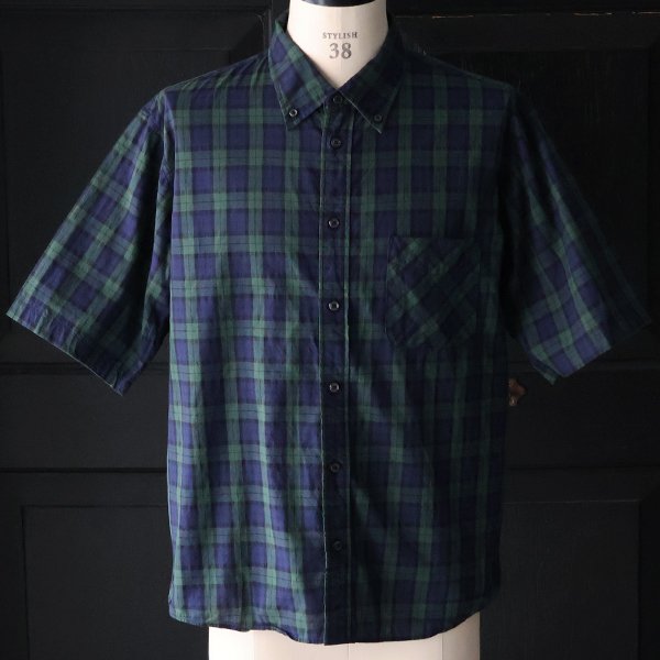 画像33: 日本製 ワンウォッシュ ボタンダウン 半袖 テーパードシャツ【MADE IN JAPAN】『日本製』/ Upscape Audience