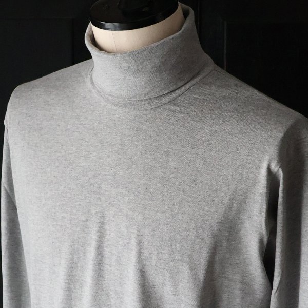 画像25: 「丹後」度詰天竺（6オンス）サイドスリット テーパード タートルネック 長袖Tシャツ【MADE IN JAPAN】『日本製』/ Upscape Audience