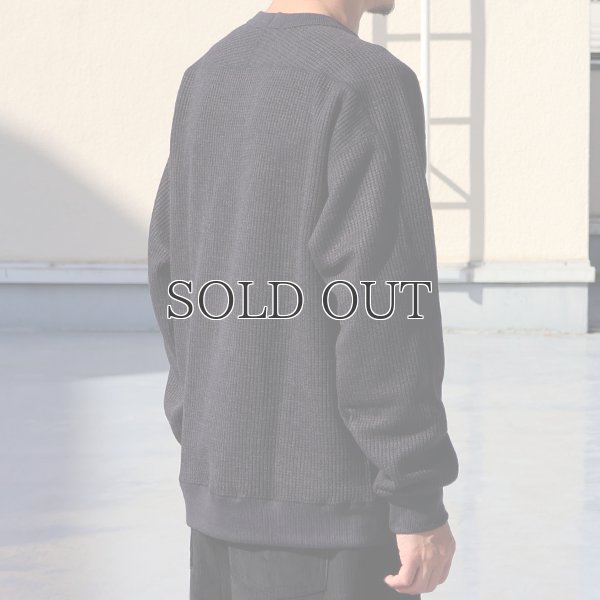 画像4: ウールビッグワッフル クルーネック ニットソー【MADE IN JAPAN】『日本製』 / Upscape Audience