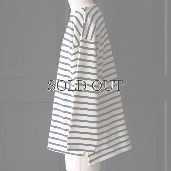 画像13: 「尾州」セーターライク天竺（6.5オンス） ボートネック サイドスリット  長袖 Tシャツ【MADE IN JAPAN】『日本製』/ Upscape Audience