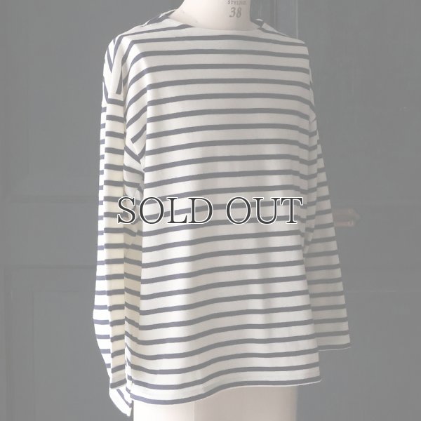 画像15: 「尾州」セーターライク天竺（6.5オンス） ボートネック サイドスリット  長袖 Tシャツ【MADE IN JAPAN】『日本製』/ Upscape Audience