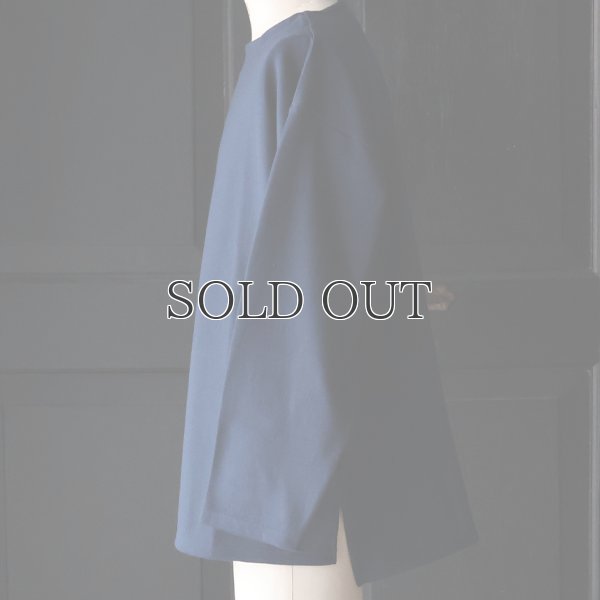 画像7: 「尾州」セーターライク天竺（6.5オンス） ボートネック サイドスリット  長袖 Tシャツ【MADE IN JAPAN】『日本製』/ Upscape Audience
