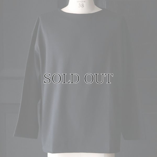 画像8: 「尾州」セーターライク天竺（6.5オンス） ボートネック サイドスリット  長袖 Tシャツ【MADE IN JAPAN】『日本製』/ Upscape Audience