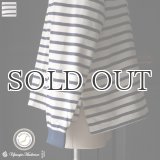 「尾州」セーターライク天竺（6.5オンス） クルーネック サイドスリット  長袖 Tシャツ【MADE IN JAPAN】『日本製』/ Upscape Audience