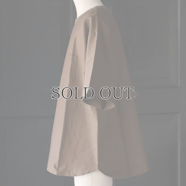 画像13: 「遠州」綿麻シーチング グラスポケット付 ヘムラウンド ハーフスリーブ フハクTシャツ【MADE IN JAPAN】『日本製』/ Upscape Audience