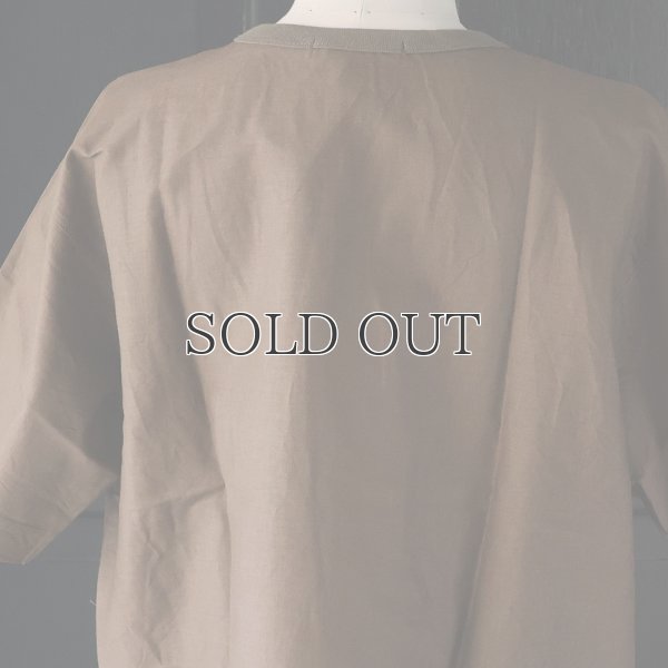 画像17: 「遠州」綿麻シーチング グラスポケット付 ヘムラウンド ハーフスリーブ フハクTシャツ【MADE IN JAPAN】『日本製』/ Upscape Audience