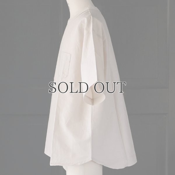 画像6: 「遠州」綿麻シーチング グラスポケット付 ヘムラウンド ハーフスリーブ フハクTシャツ【MADE IN JAPAN】『日本製』/ Upscape Audience