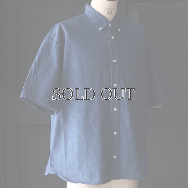画像14: 「備後」 6オンス ムラデニム 釦ダウン ボク シーAライン ハーフスリーブシャツ【MADE IN JAPAN】『日本製』/ Upscape Audience