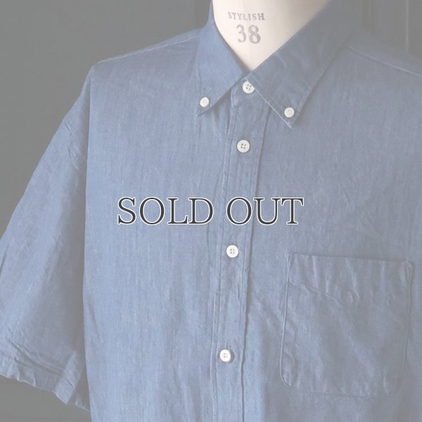 画像15: 「備後」 6オンス ムラデニム 釦ダウン ボク シーAライン ハーフスリーブシャツ【MADE IN JAPAN】『日本製』/ Upscape Audience