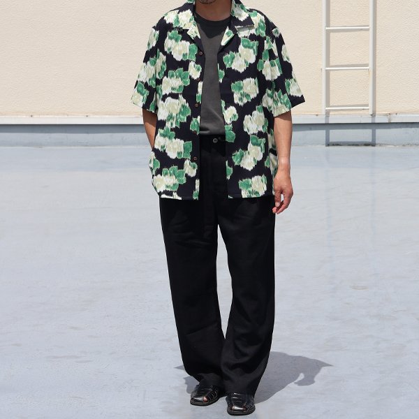 画像8: 「丹後」 ライトアムンゼン(梨地) ジャパニーズ カスリライクプリント オープンカラー ハーフスリーブシャツ【MADE IN JAPAN】『日本製』/ Upscape Audience