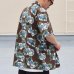 画像4: 「丹後」 ライトアムンゼン(梨地) ジャパニーズ カスリライクプリント オープンカラー ハーフスリーブシャツ【MADE IN JAPAN】『日本製』/ Upscape Audience