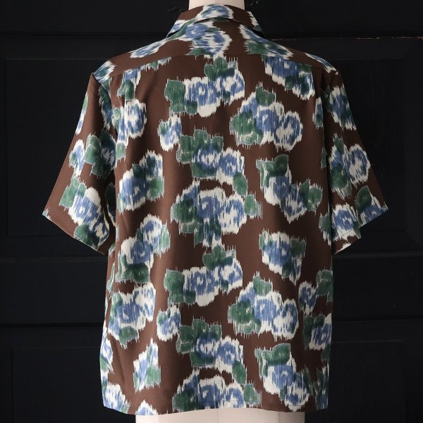 画像8: 「丹後」 ライトアムンゼン(梨地) ジャパニーズ カスリライクプリント オープンカラー ハーフスリーブシャツ【MADE IN JAPAN】『日本製』/ Upscape Audience