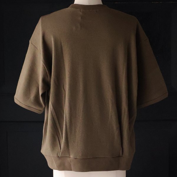 画像18: 「泉州」ハニカムサマーニット(7.45オンス)ガゼットクルーネック ハーフスリーブ スウェットライクTシャツ【MADE IN JAPAN】『日本製』 / Upscape Audience