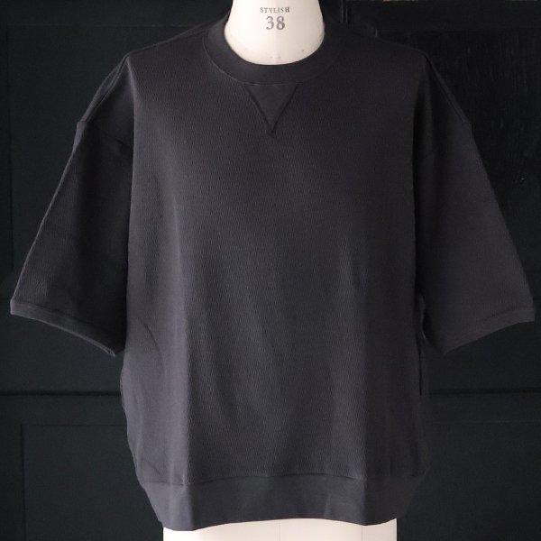 画像10: 「泉州」ハニカムサマーニット(7.45オンス)ガゼットクルーネック ハーフスリーブ スウェットライクTシャツ【MADE IN JAPAN】『日本製』 / Upscape Audience