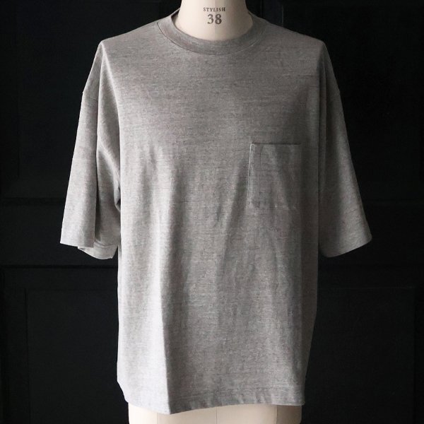 画像15: 「和歌山」ラフィー天竺 (5.5オンス)クルーネック ハーフスリーブ 胸ポケット付き ボクシーTシャツ【MADE IN JAPAN】『日本製』/ Upscape Audience