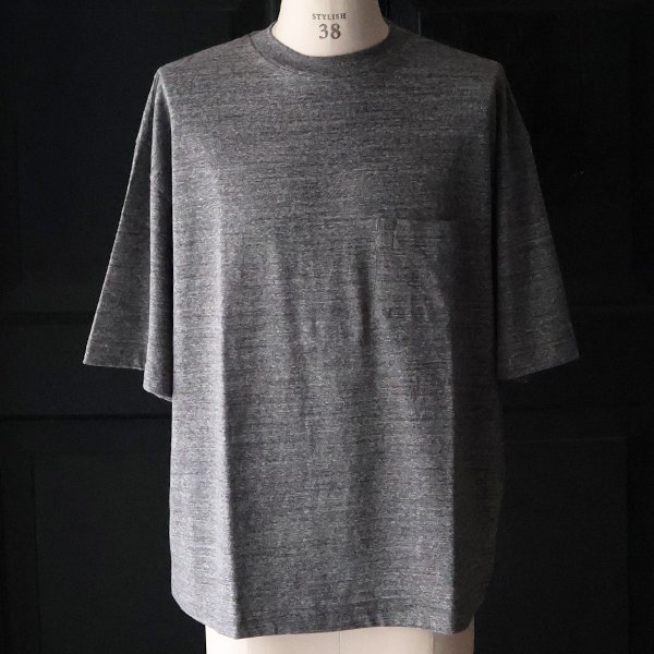 画像7: 「和歌山」ラフィー天竺 (5.5オンス)クルーネック ハーフスリーブ 胸ポケット付き ボクシーTシャツ【MADE IN JAPAN】『日本製』/ Upscape Audience