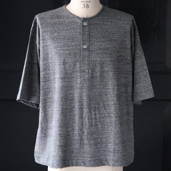 画像13: 「和歌山」ラフィー天竺 （5.5オンス）ハーフスリーブ スリーピングヘンリー Tシャツ【MADE IN JAPAN】『日本製』/ Upscape Audience