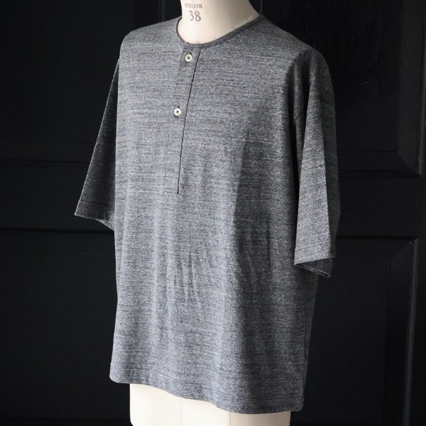 画像14: 「和歌山」ラフィー天竺 （5.5オンス）ハーフスリーブ スリーピングヘンリー Tシャツ【MADE IN JAPAN】『日本製』/ Upscape Audience