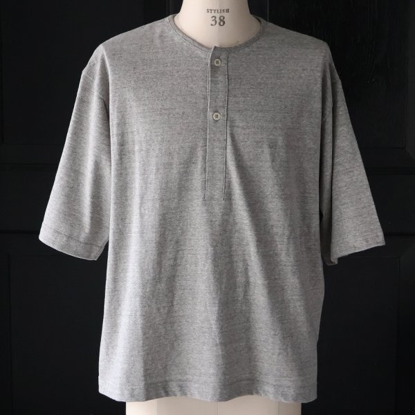 画像9: 「和歌山」ラフィー天竺 （5.5オンス）ハーフスリーブ スリーピングヘンリー Tシャツ【MADE IN JAPAN】『日本製』/ Upscape Audience