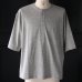 画像6: 「和歌山」ラフィー天竺 （5.5オンス）ハーフスリーブ スリーピングヘンリー Tシャツ【MADE IN JAPAN】『日本製』/ Upscape Audience