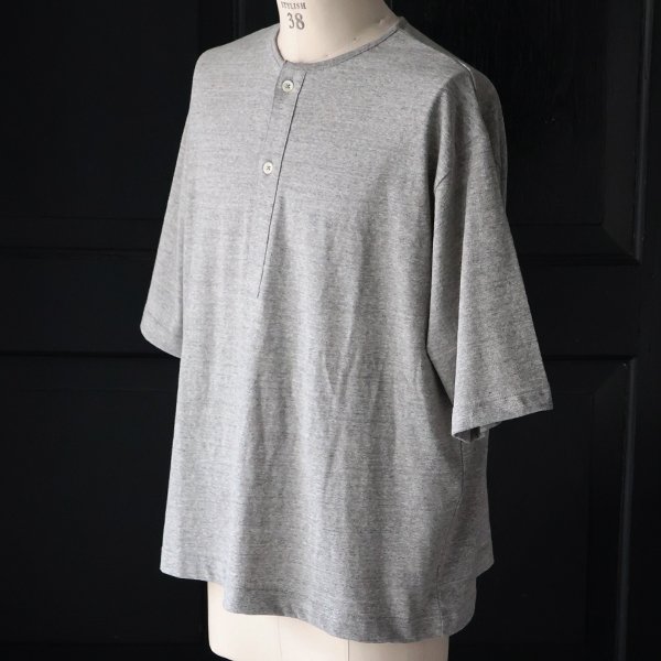 画像10: 「和歌山」ラフィー天竺 （5.5オンス）ハーフスリーブ スリーピングヘンリー Tシャツ【MADE IN JAPAN】『日本製』/ Upscape Audience