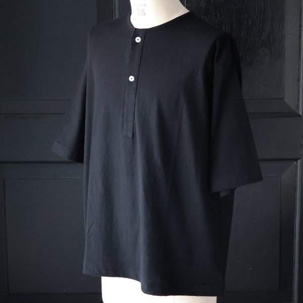 画像12: 「和歌山」ラフィー天竺 （5.5オンス）ハーフスリーブ スリーピングヘンリー Tシャツ【MADE IN JAPAN】『日本製』/ Upscape Audience