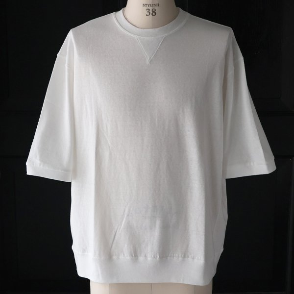 画像2: 「和歌山」ラフィー天竺 （5.5オンス）ガゼット クルーネック ハーフスリーブ スウェットライク バルーン Tシャツ【MADE IN JAPAN】『日本製』/ Upscape Audience
