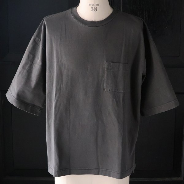 画像19: ピグメント 米綿（USAコットン）16/-天竺（8.45オンス）グラスポケ付き クルーネック ハーフスリーブ ボクシー Tシャツ / Audience