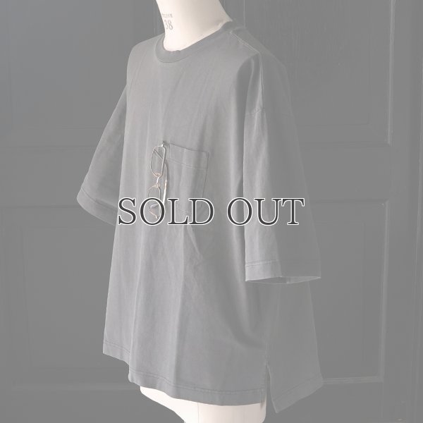 画像28: ピグメント 米綿（USAコットン）16/-天竺（8.45オンス）グラスポケ付き クルーネック ハーフスリーブ ボクシー Tシャツ / Audience