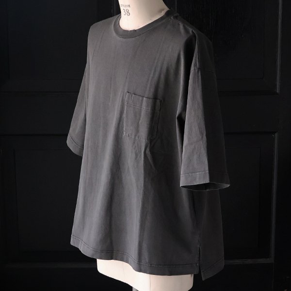 画像20: ピグメント 米綿（USAコットン）16/-天竺（8.45オンス）グラスポケ付き クルーネック ハーフスリーブ ボクシー Tシャツ / Audience