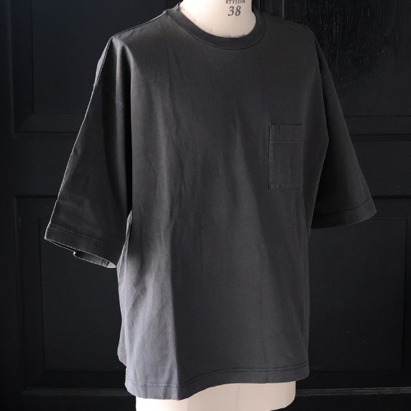 画像23: ピグメント 米綿（USAコットン）16/-天竺（8.45オンス）グラスポケ付き クルーネック ハーフスリーブ ボクシー Tシャツ / Audience