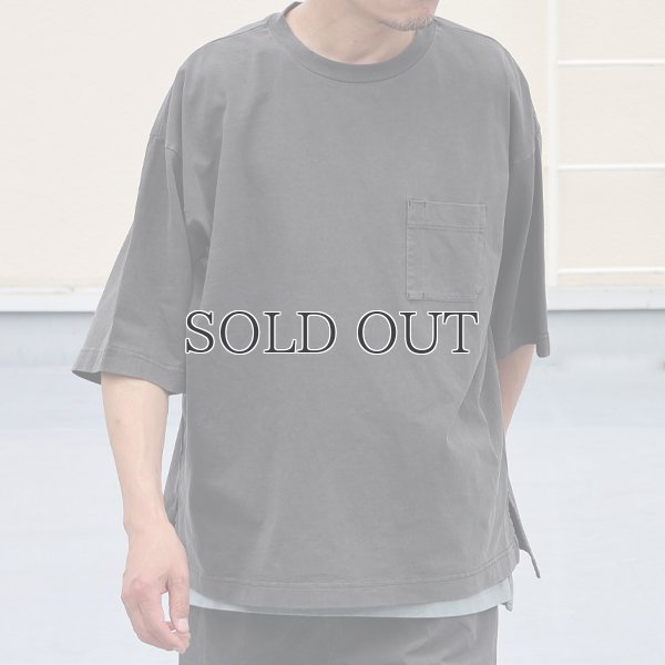 画像5: ピグメント 米綿（USAコットン）16/-天竺（8.45オンス）グラスポケ付き クルーネック ハーフスリーブ ボクシー Tシャツ / Audience