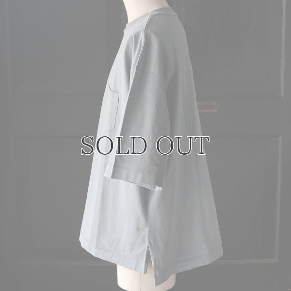 画像12: ピグメント 米綿（USAコットン）16/-天竺（8.45オンス）グラスポケ付き クルーネック ハーフスリーブ ボクシー Tシャツ / Audience