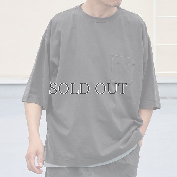 画像6: ピグメント 米綿（USAコットン）16/-天竺（8.45オンス）グラスポケ付き クルーネック ハーフスリーブ ボクシー Tシャツ / Audience