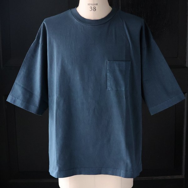 画像13: ピグメント 米綿（USAコットン）16/-天竺（8.45オンス）グラスポケ付き クルーネック ハーフスリーブ ボクシー Tシャツ / Audience