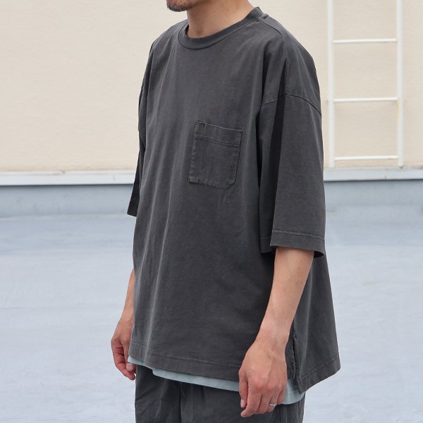 画像7: ピグメント 米綿（USAコットン）16/-天竺（8.45オンス）グラスポケ付き クルーネック ハーフスリーブ ボクシー Tシャツ / Audience