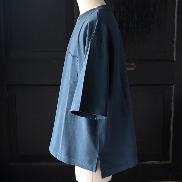 画像14: ピグメント 米綿（USAコットン）16/-天竺（8.45オンス）グラスポケ付き クルーネック ハーフスリーブ ボクシー Tシャツ / Audience