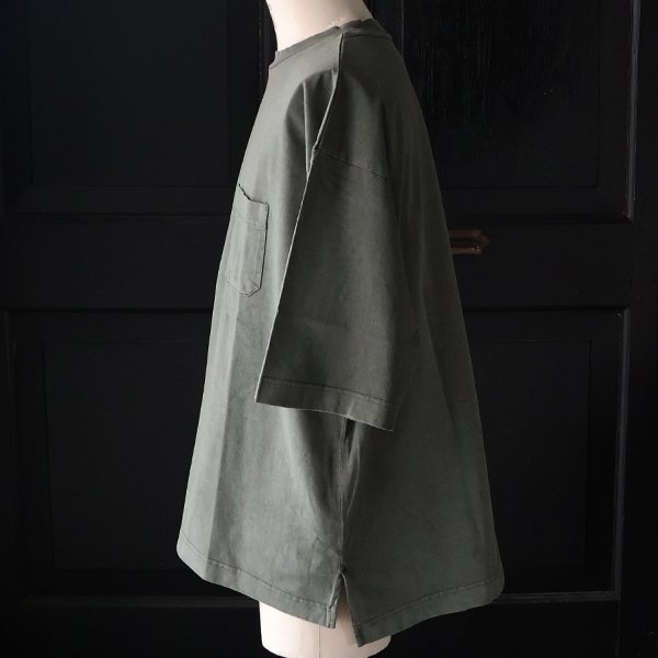 画像16: ピグメント 米綿（USAコットン）16/-天竺（8.45オンス）グラスポケ付き クルーネック ハーフスリーブ ボクシー Tシャツ / Audience