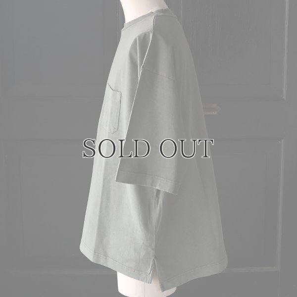 画像16: ピグメント 米綿（USAコットン）16/-天竺（8.45オンス）グラスポケ付き クルーネック ハーフスリーブ ボクシー Tシャツ / Audience