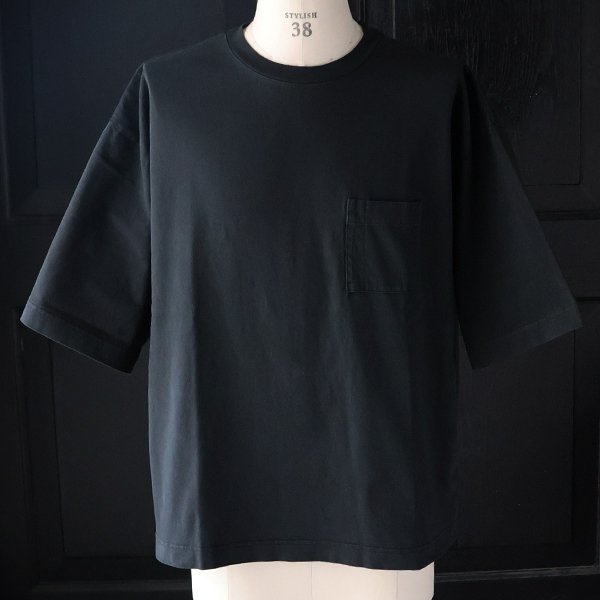 画像17: ピグメント 米綿（USAコットン）16/-天竺（8.45オンス）グラスポケ付き クルーネック ハーフスリーブ ボクシー Tシャツ / Audience