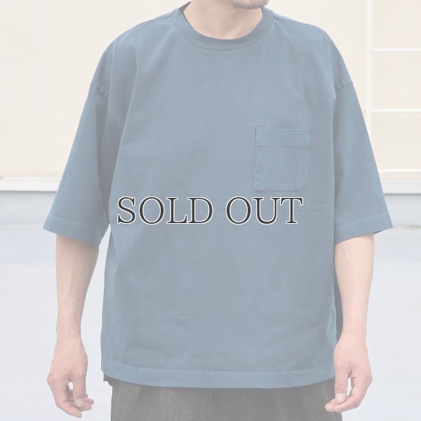 画像4: ピグメント 米綿(USAコットン)16/-天竺(8.45オンス)グラスポケ付き クルーネック ハーフスリーブ ボクシー Tシャツ / Audience