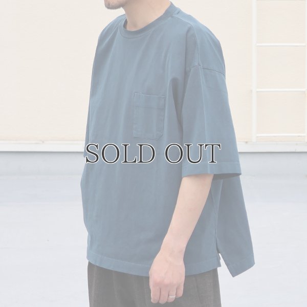 画像6: ピグメント 米綿(USAコットン)16/-天竺(8.45オンス)グラスポケ付き クルーネック ハーフスリーブ ボクシー Tシャツ / Audience