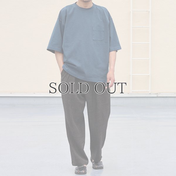 画像7: ピグメント 米綿(USAコットン)16/-天竺(8.45オンス)グラスポケ付き クルーネック ハーフスリーブ ボクシー Tシャツ / Audience