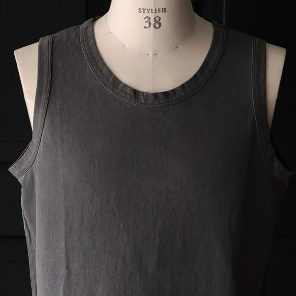 画像23: ピグメント 米綿 (USAコットン) 16/-天竺 ( 8.45オンス) サイドスリット ロングタンク / Audience