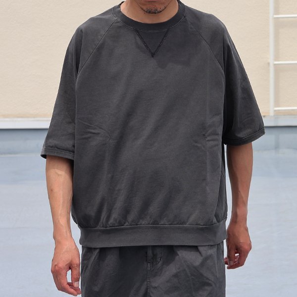 画像4: ピグメント 米綿 (USAコットン) 16/-天竺 ( 8.45オンス) ガゼットクルーネック ラグラン ハーフスリーブ バルーン Tシャツ / Audience【ご予約・3月中旬〜4月上旬予定】