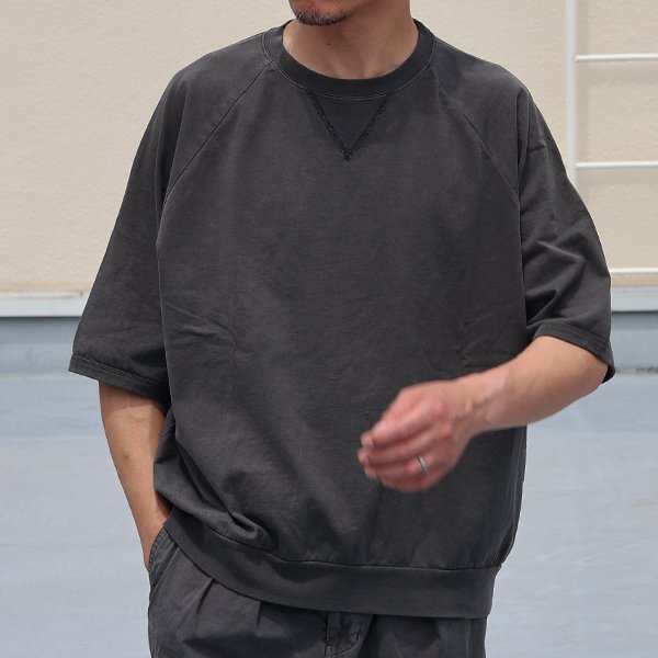 画像9: ピグメント 米綿 (USAコットン) 16/-天竺 ( 8.45オンス) ガゼットクルーネック ラグラン ハーフスリーブ バルーン Tシャツ / Audience【ご予約・3月中旬〜4月上旬予定】