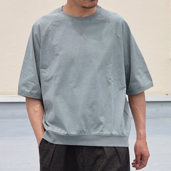 画像10: ピグメント 米綿 (USAコットン) 16/-天竺 ( 8.45オンス) ガゼットクルーネック ラグラン ハーフスリーブ バルーン Tシャツ / Audience